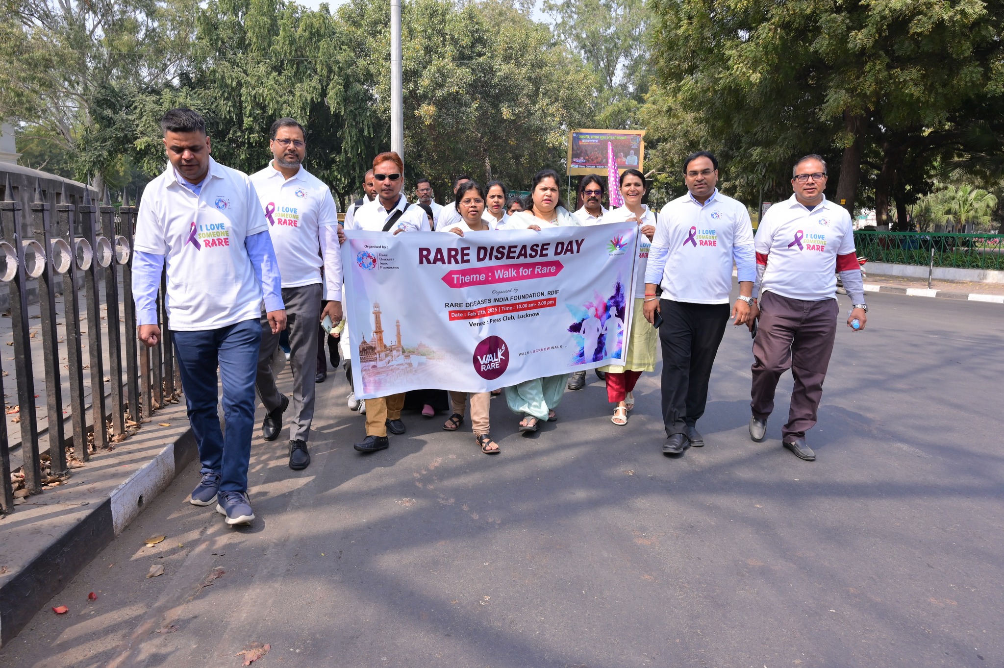 Group photograph of the event organizers and volunteers in Lucknow.